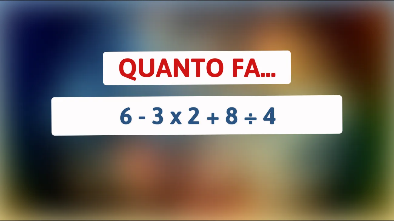 \"Pensa di sapere la matematica? Questo semplice calcolo sta confondendo le menti più brillanti!\""